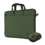 Kit Geanta de laptop Trust Bologna pentru laptop-uri cu diagonala de pana la 16", mouse Trust wireless, verde TRUST - 1